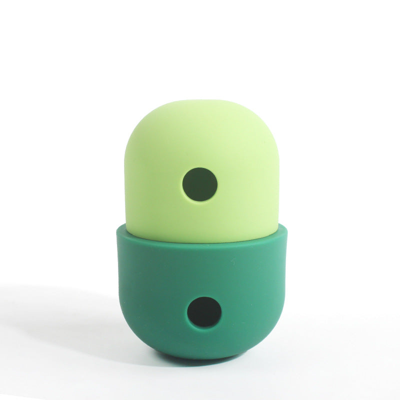 New 2 In 1 Dog Leakage Toy Ball Silicone