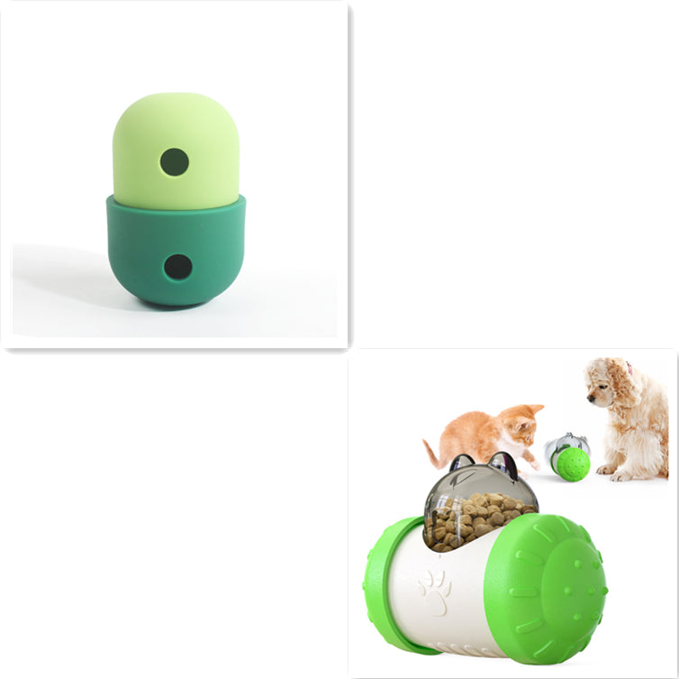 New 2 In 1 Dog Leakage Toy Ball Silicone