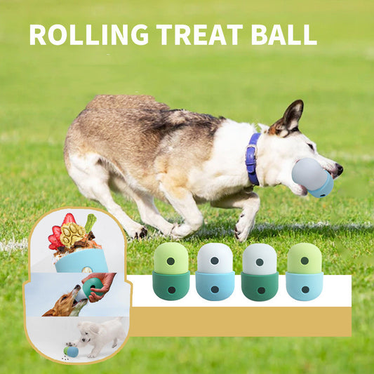 New 2 In 1 Dog Leakage Toy Ball Silicone