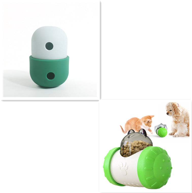 New 2 In 1 Dog Leakage Toy Ball Silicone