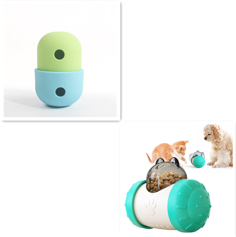 New 2 In 1 Dog Leakage Toy Ball Silicone